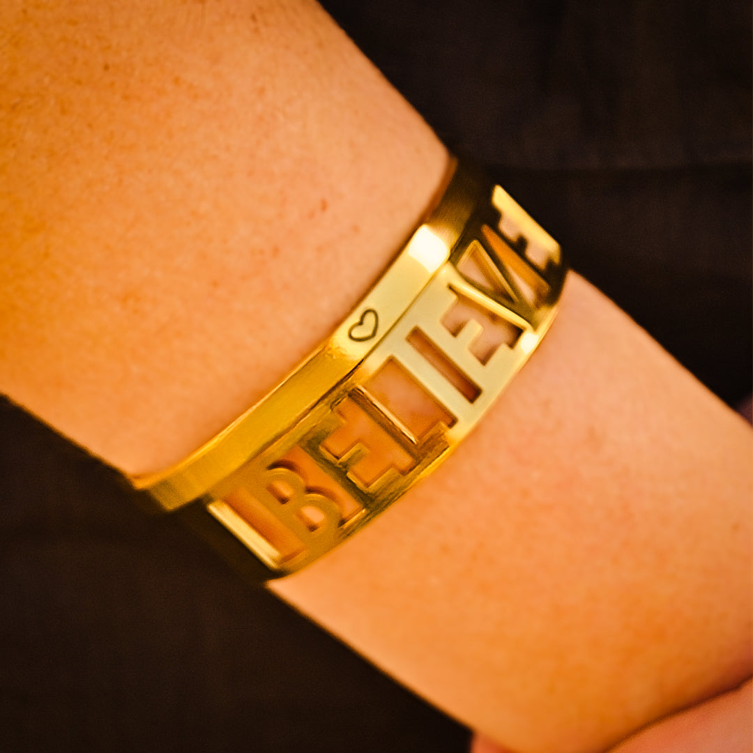 Believe Statement Bracelet